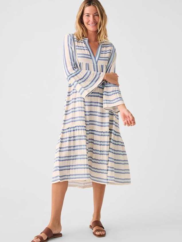 Cotton Gauze Vida Midi Dress