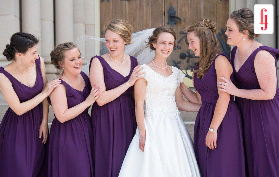 Gorgeous Purple Bridesmaid Dresses!