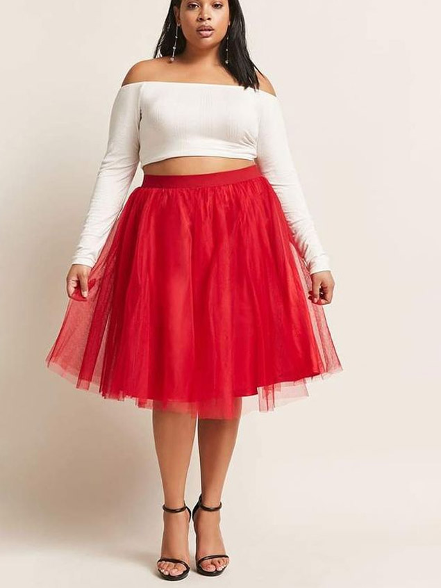 Plus Size Tulle Skirt