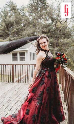 Red And Black Wedding Dresses