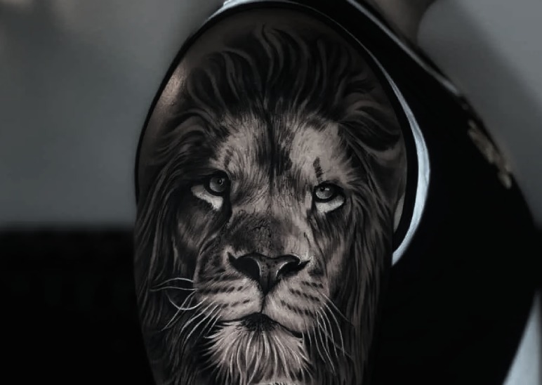 Lion Shoulder Tattoo